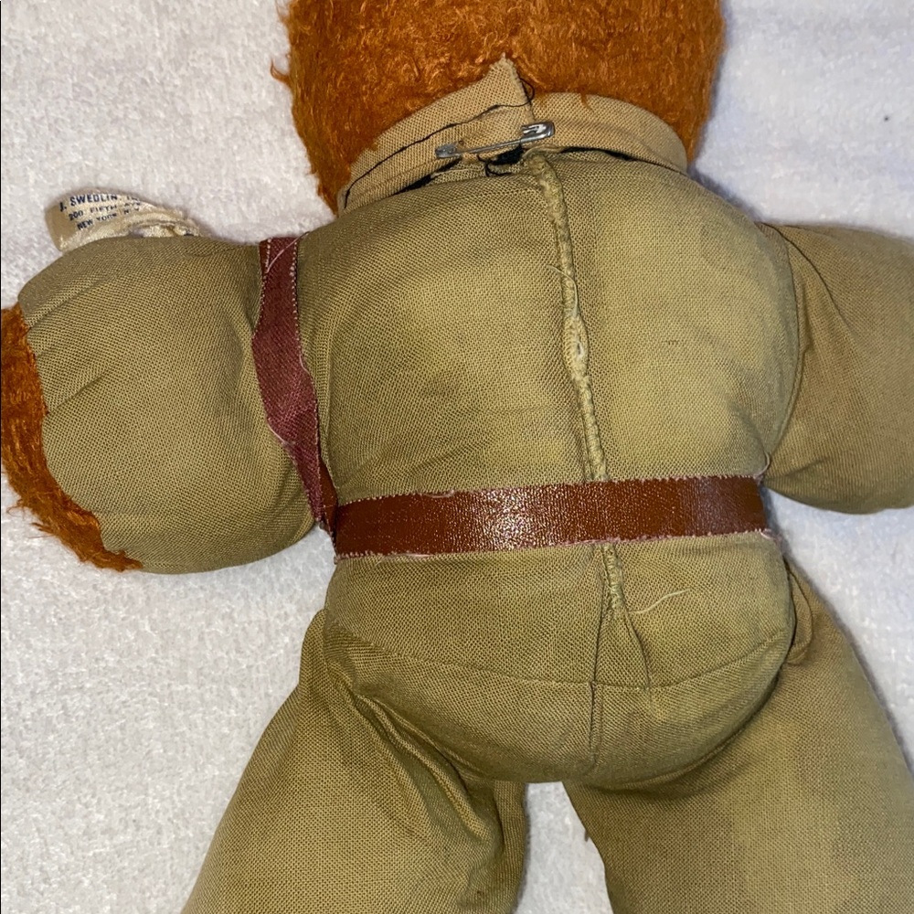 Gund War time HONEY LOU Plush 13” Doll with Brown and Tan Outfit pressed cloth - Picture 6 of 10